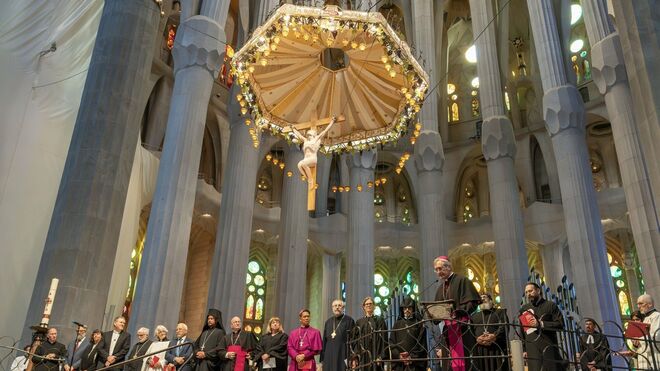Oración ecuménica en la Sagrada Familia de Barcelona