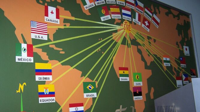 Mapa del SVD en el mundo