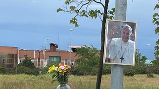 Homenaje de los presos al Papa Francisco