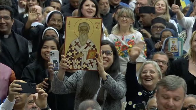 Fieles de las Iglesias orientales en la audiencia con León XIV