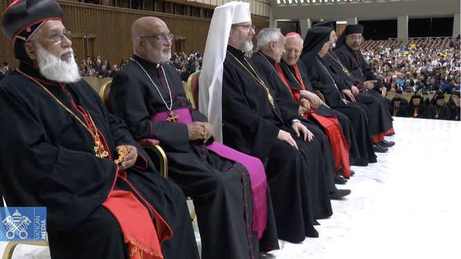 Patriarcas de las Iglesias Orientales en la audiencia con León XIV