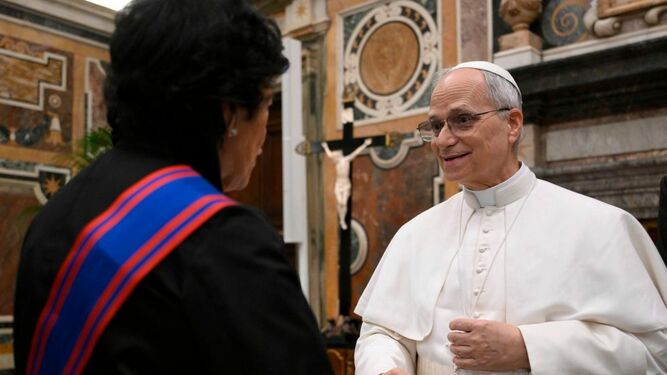 El Papa, con el Cuerpo Diplomático