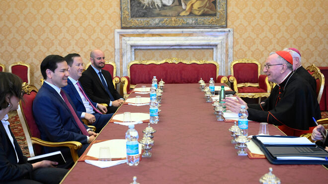 Marco Rubio, con Parolin