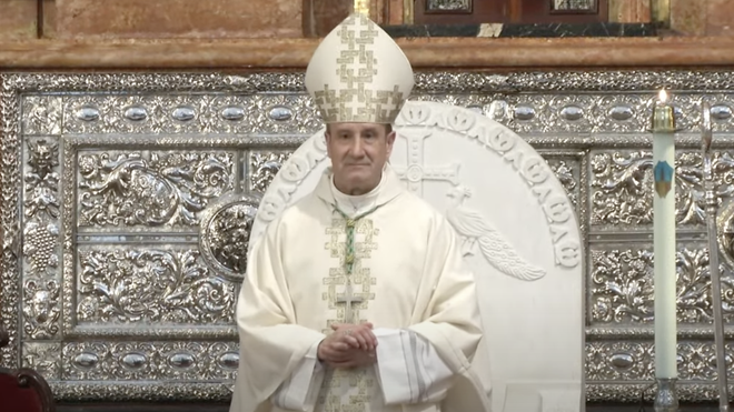 Jesús Fernández, esta mañana, en su toma de posesión