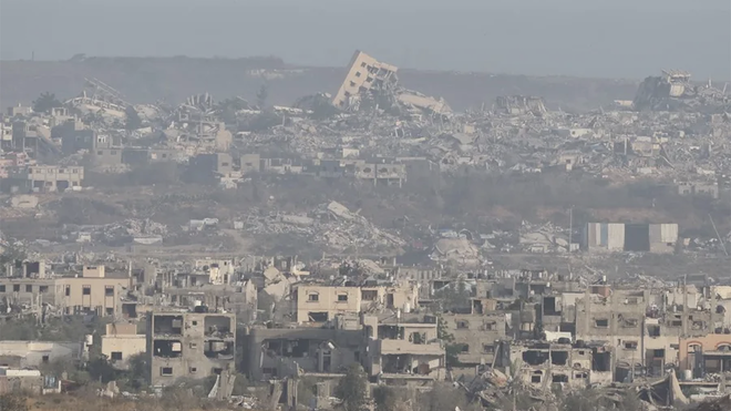 Las poblaciones de Gaza ha sido reducidas a escombros