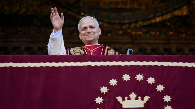 El saludo del Papa desde el balcón de la basílica de Santa María la Mayor