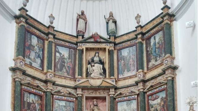Fig. 3: Retablo de la Iglesia de san Pedro Apóstol, ibid