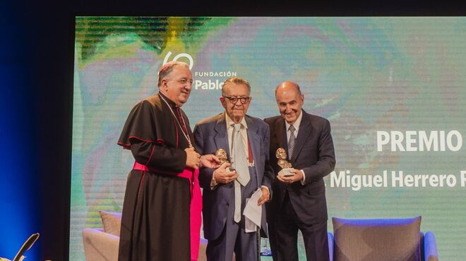 Miquel Roca y Herrero de Miñón, con Ginés García Beltrán