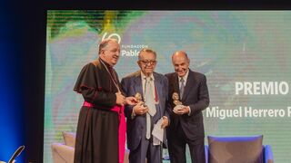 Miquel Roca y Herrero de Miñón, con Ginés García Beltrán