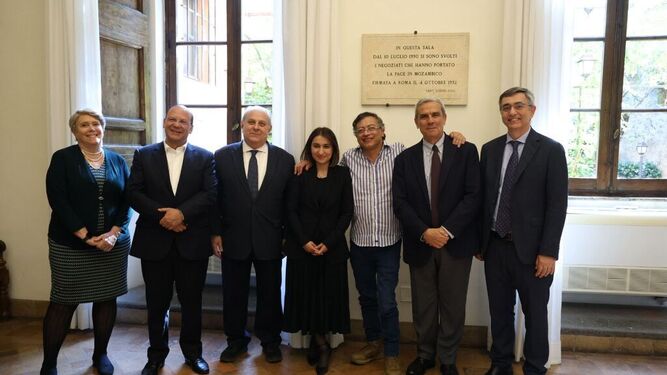 Gustavo Petro visita Sant'Egidio en Roma