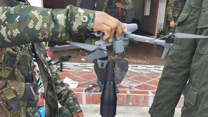 Dron usado en Catatumbo