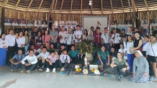 Inauguración del PUAM en Sarayaku