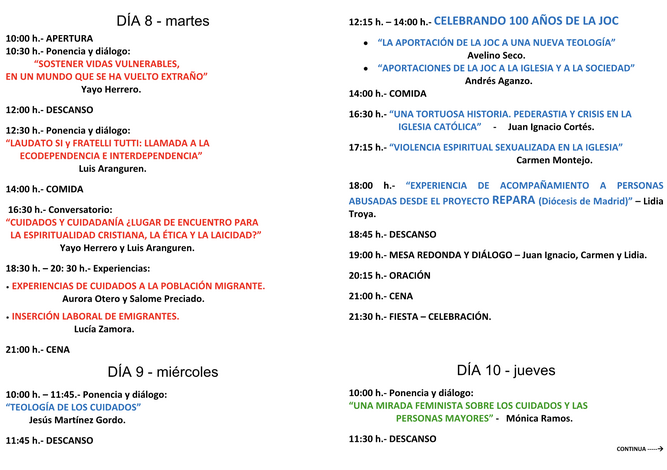 Conversaciones en Montesclaros