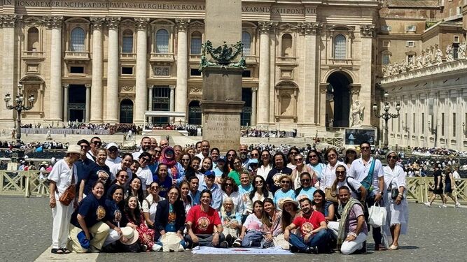Grupo de laicos en el Vaticano. Jubileo 2025.