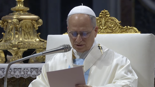 El Papa León XIV, en el Jubileo de la Santa Sede