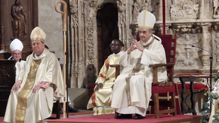 Aguado, en su ordenación episcopal en la catedral oscense