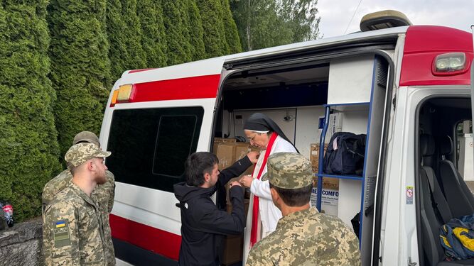 Sor Lucía Caram, en Ucrania