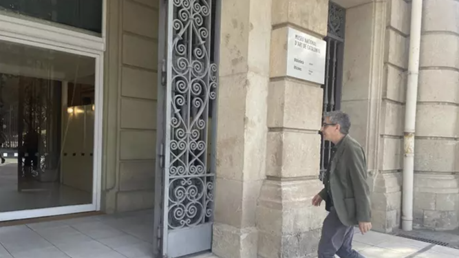 Jordi Martí a la entrada del MNAC