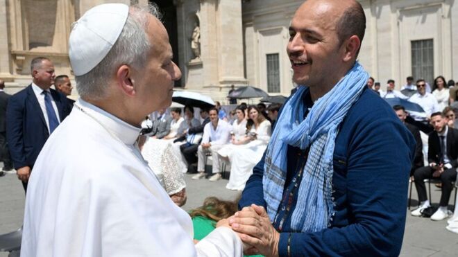León XIV y Marcelo Lamas