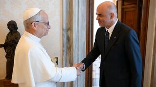 Berset, con León XIV