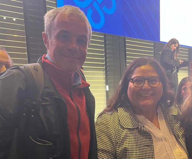 Ministra de la mujer de Mexico y Morsolin en Clacso