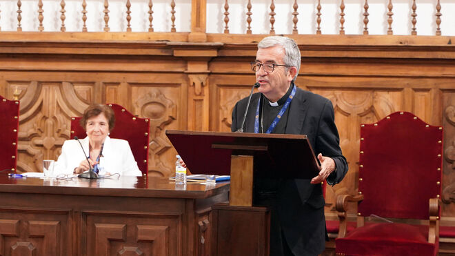 Argüello, durante la exposición de su ponencia