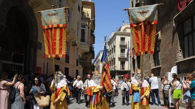 Procesión del Corpus christi en Valencia