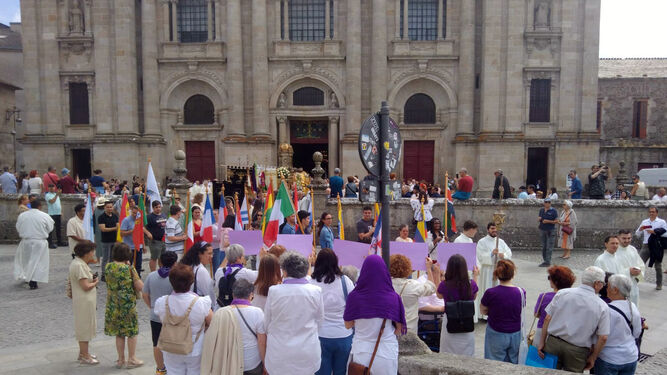 Manifestación Revolta de Mulleres na Igrexa. Lugo. Corpus 2025
