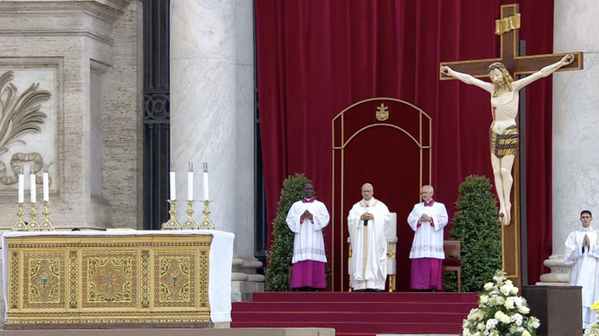 El Papa en corpus en San Juan de Letrán