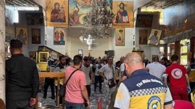 Ataque suicida en la iglesia de San Elías. Damasco.