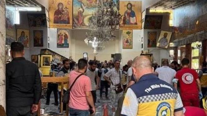 Ataque suicida en la iglesia de San Elías. Damasco.