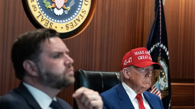 Trump y Vance, siguiendo la operación contra Irán