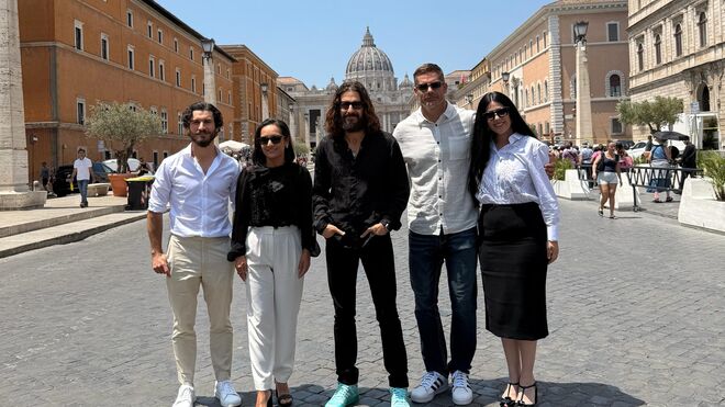 Los actores de The Chosen, en el Vaticano