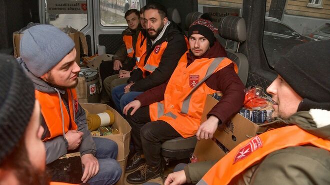 Voluntarios de la Orden de Malta en Ucrania