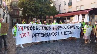 Protesta de la Plataforma por el Progreso Sostenible en La Rioja