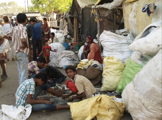 India en tamaño grande