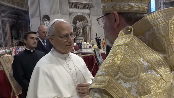 El Papa, con Shevchuk