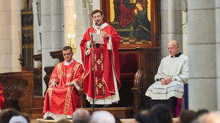 Cobo, en la catedral de La Almudena