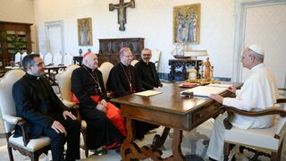 El Papa, con los responsables de la CCEE