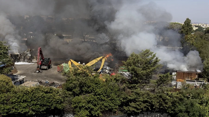 La gasolinera que explotó en el barrio romano