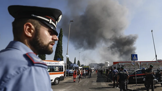 Explosión de la gasolinera en Roma