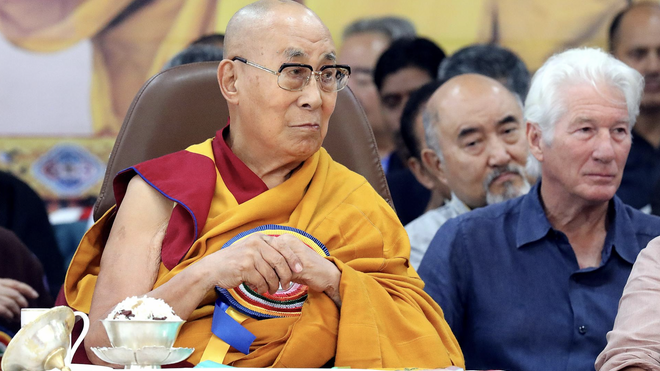 El Dalai Lama, con Richard Gere