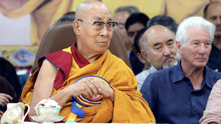 El Dalai Lama, con Richard Gere
