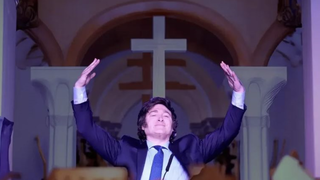 Milei, con los evangélicos