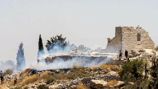 Incendio en la aldea cristiana de Cisjordania
