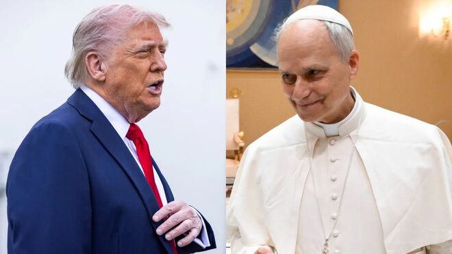 Donald Trump y León XIV