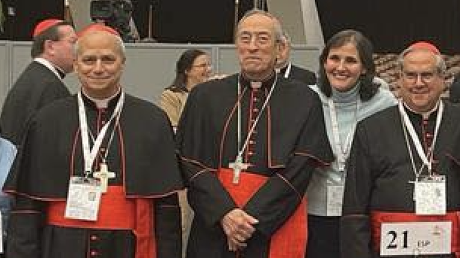 El cardenal Prevost, en el Sínodo de la Sinodalidad