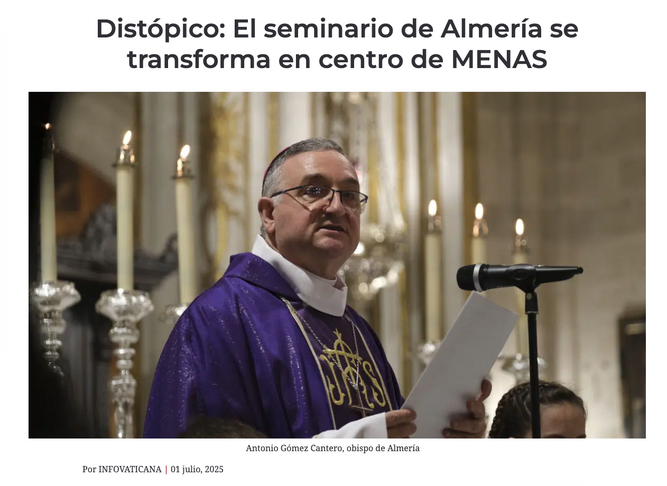 Captura de pantalla de Infovatican