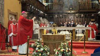 Despedida del Santo Cáliz. Catedral de Jaca.