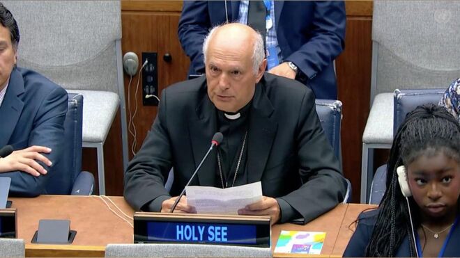 Arzobispo Caccia ante las Naciones Unidas